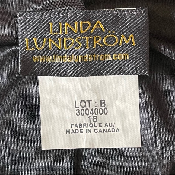 Linda Lundstrom Women’s Reptile Snake Skin Embossed Coat Plus Size 16 Zip Detail - Picture 8 of 9